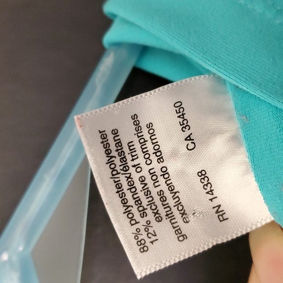 Danskin Aqua Fleece Zip Up with Hood and Vented Pockets - Size Small - Picture 13 of 13